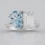 Anello in argento con Topazio Blu Cielo