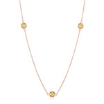 Collana in argento con Citrino Brandy (Adela Silber)