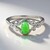 Anello in argento con Crisoprasio Imperiale