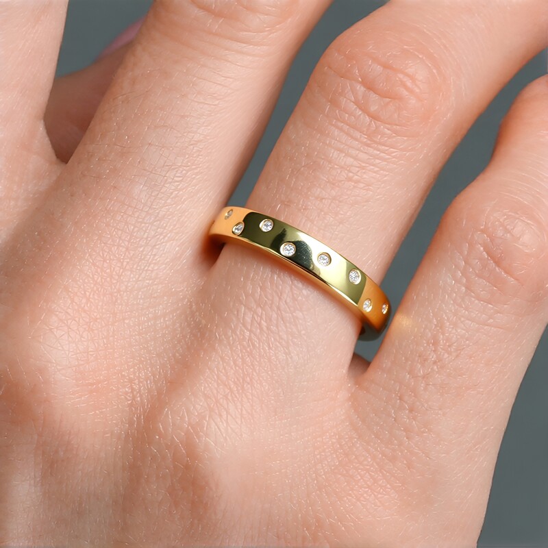 Bague en argent et Diamant I2 (H)