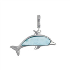 Pendentif en argent et Larimar