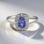 Anello in argento con Tanzanite (non riscaldata)