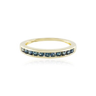 Anillo en oro con Zafiro azul