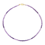Uruguay-Amethyst-Silberhalskette (Adela Silber)