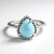 Anello in argento con Larimar