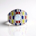 Anello in argento con Opale di Welo (SAELOCANA)