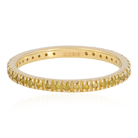 Gelber I3 Diamant-Goldring