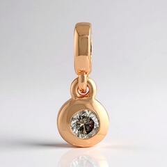 Pendentif en or et Diamant rose de France SI1 d'Argyle  (Annette)