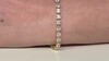 Brazalete en plata con Topacio blanco