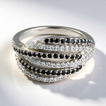 Anello in argento con Spinello Nero