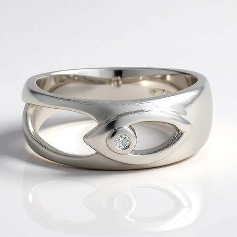 Anello in argento con Diamante I1 (G) (Annette)