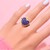 Anello in argento con Tanzanite (Gems en Vogue)