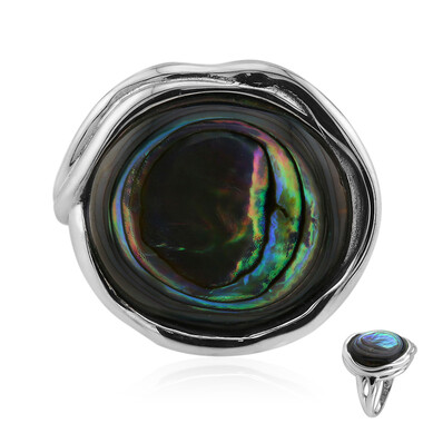 Abalone-Muschel-Silberring (Art of Nature)