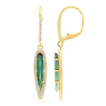 Boucles d'oreilles en argent et Indicolite (Adela Silber)