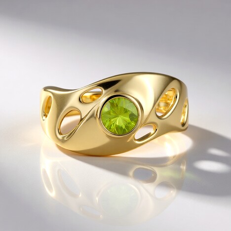 Anello in oro con Sfene (de Melo Gold)