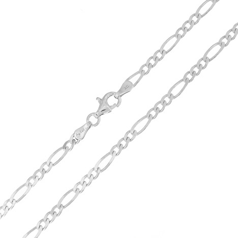 Silber-Figarokette - 6,705 g - 45 cm