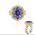 Anillo en plata con Tanzanita (Gems en Vogue)