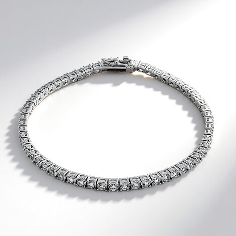 Bracciale in argento con Topazio Bianco