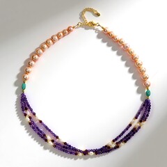 Collana in argento con Ametista Zambiana