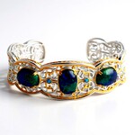 Bracciale in argento con Azzurrite (Gems en Vogue)