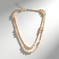 Collier en argent et Perle blanche de culture d'eau douce (TPC)