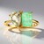 Anello in argento con Ametista Verde