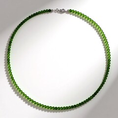 Collana in argento con Diopside Russo