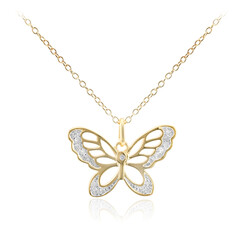 Collier en argent et Diamant I3 (I)