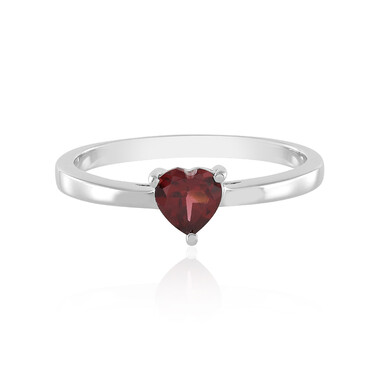 Anello in argento con Granato Mozambico