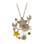 Gouden halsketting met SI2 Fancy Diamanten (CIRARI)