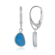 Opal-Dublette-Silberohrringe (MONOSONO COLLECTION)