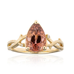 Anello in oro con Tormalina Neon del Congo (Smithsonian)