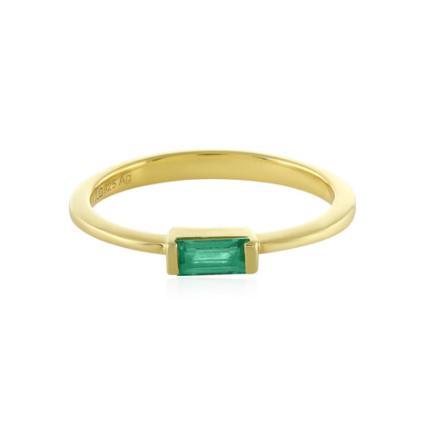 Kolumbianischer Smaragd-Silberring