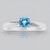 Bague en argent et Topaze de Marambaia