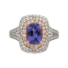 Anello in oro con Tanzanite AAA (CIRARI)