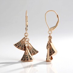 Orecchini in oro con Diamante Champagne I2 (KM by Juwelo)