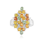 Fancy Sapphire Silver Ring