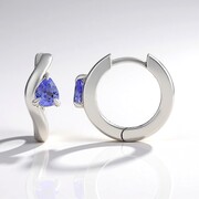 Tanzanite Silver Earrings