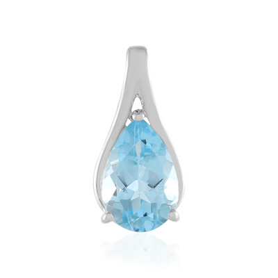 Pendentif en argent et Topaze bleu ciel
