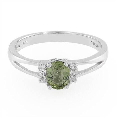 Anillo en plata con Turmalina Paraíba