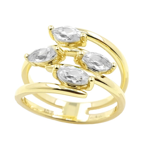 Zirkon-Goldring (de Melo)