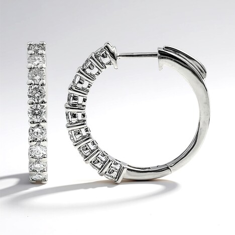 Orecchini in oro con Diamante SI2 (H) (CIRARI)