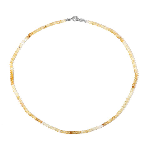 Citrin-Silberhalskette