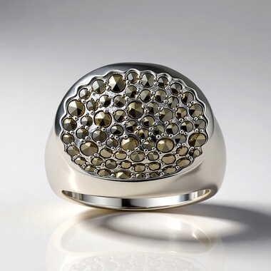 Bague en argent et Marcassite (Annette classic)