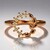 Anello in oro con Diamante Rose de France SI1 di Argyle (Annette)