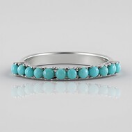 Anello in argento con Turchese Sleeping Beauty