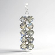 Colgante en plata con Espectrolita