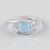 Anello in argento con Acquamarina Ofiki