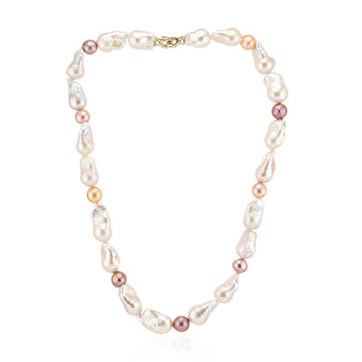 Collier en or et Perle blanche de culture d'eau douce (TPC)