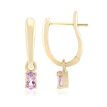 Purpurfarbener Skapolith-Goldohrringe